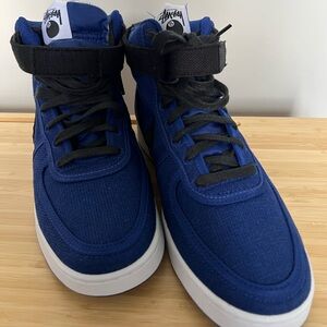 NWOT 2023 Stussy x Nike Vandal High 'Deep Royal
Blue men’s size 8 sold out style